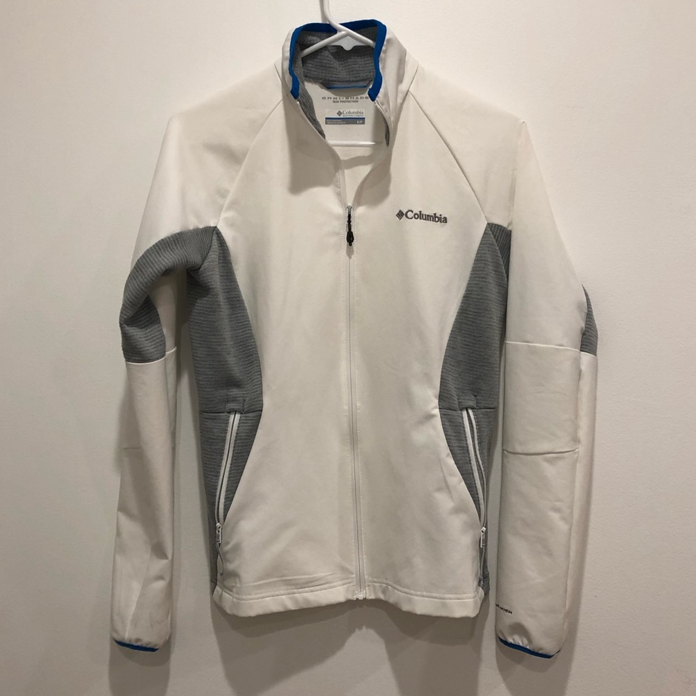 Columbia windbreaker white size small